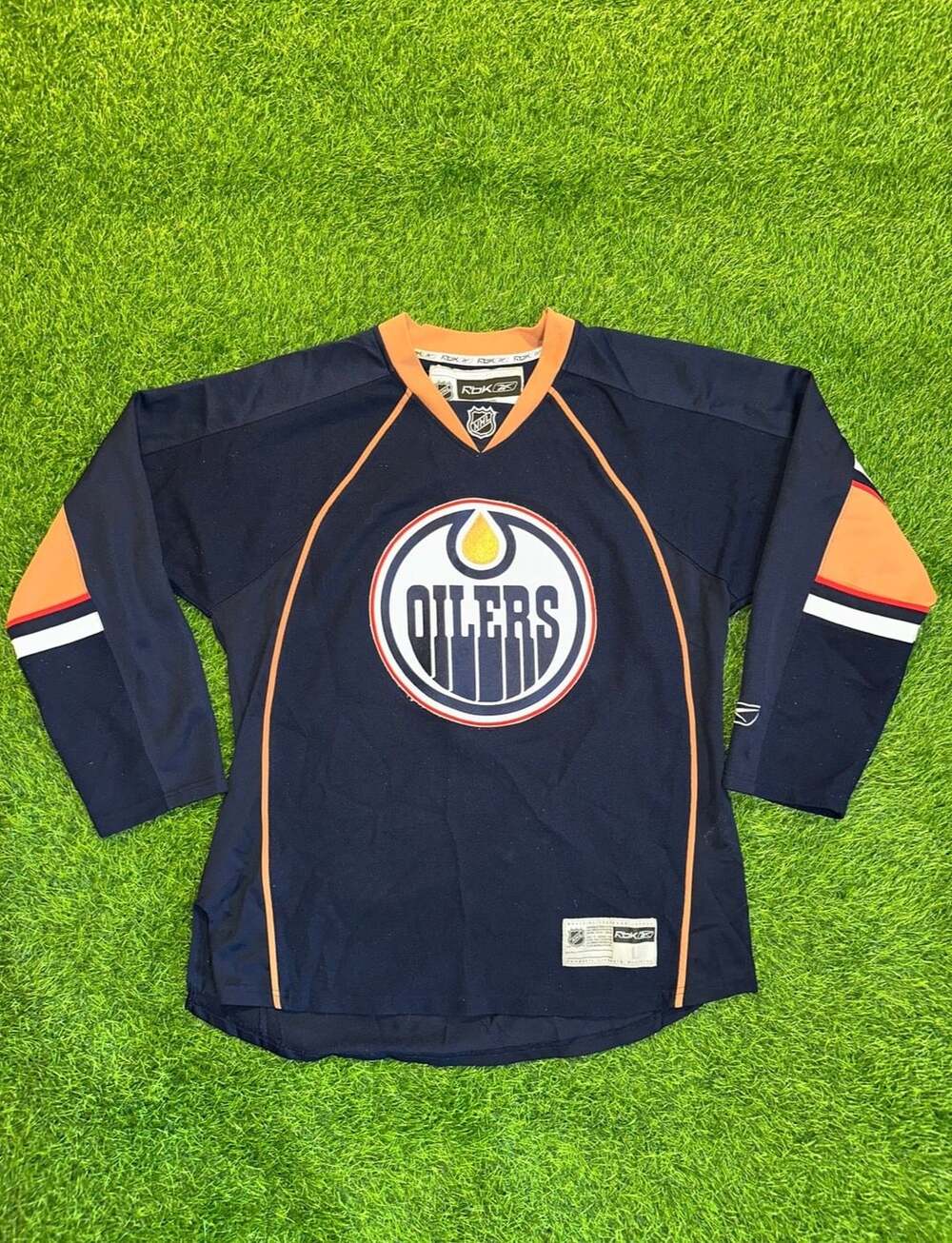 Reebok Edmonton Oilers Hockey Jersey Size L
